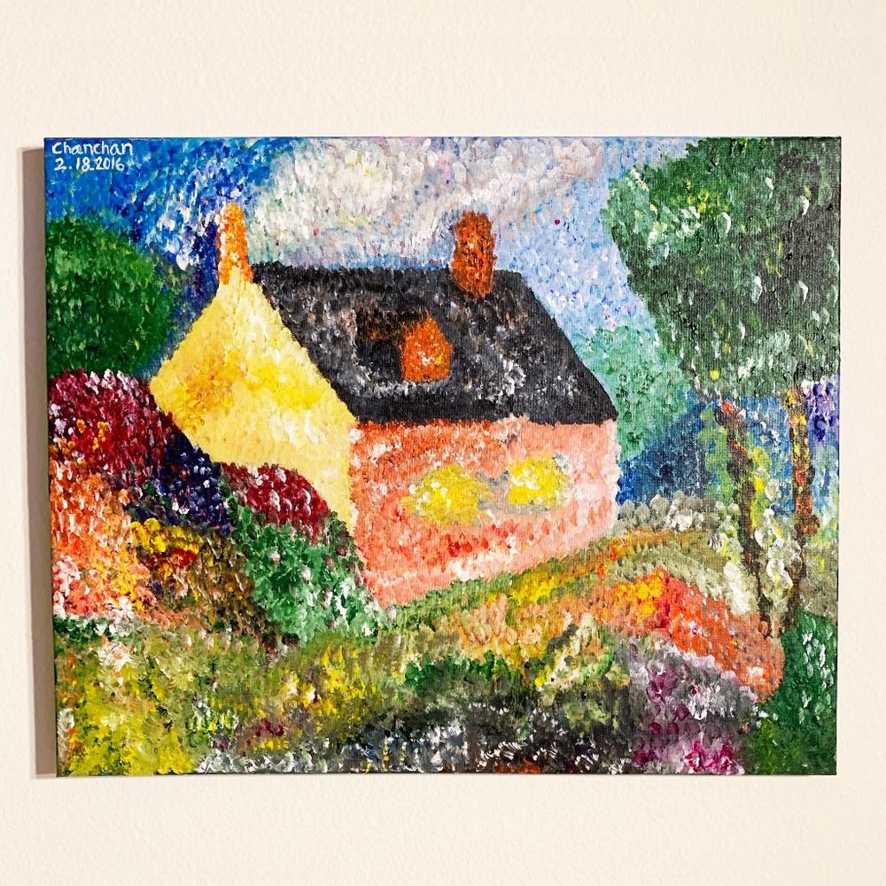 My Acrylic Color Painting - Dream House
